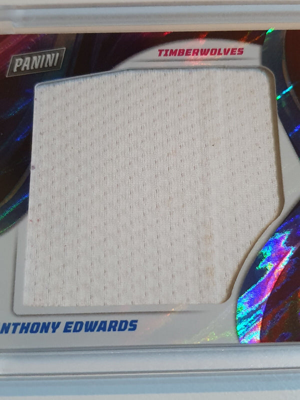 2021 Panini Anthony Edwards #PATCH MOON LAVA /99 Prizm Jumbo Jersey - Rare