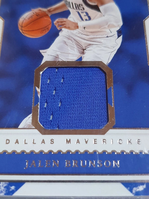 2018 Panini Cornerstones Jalen Brunson Rookie #PATCH Game Worn Jersey RC