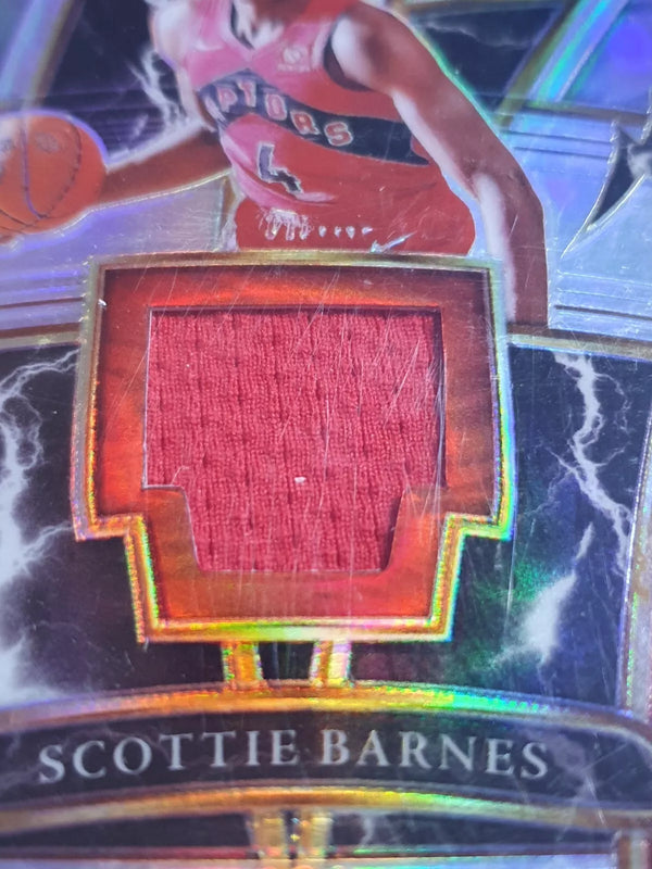 2021 Panini Select Scottie Barnes Rookie #PATCH SILVER Holo Sparks Jersey - Rare