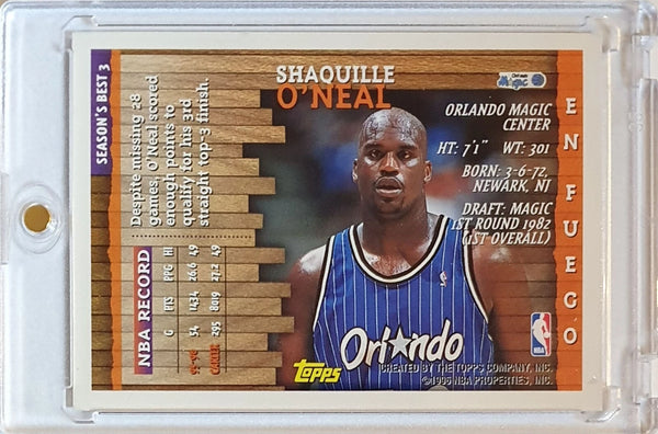 1996 Topps Shaquille O'Neal #3 Season's Best - Ready to Grade