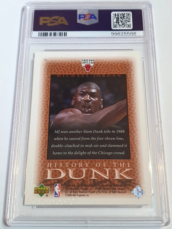 1999 UD Century Legends Michael Jordan #70 History of the Dunk - PSA 9 (LOW POP)