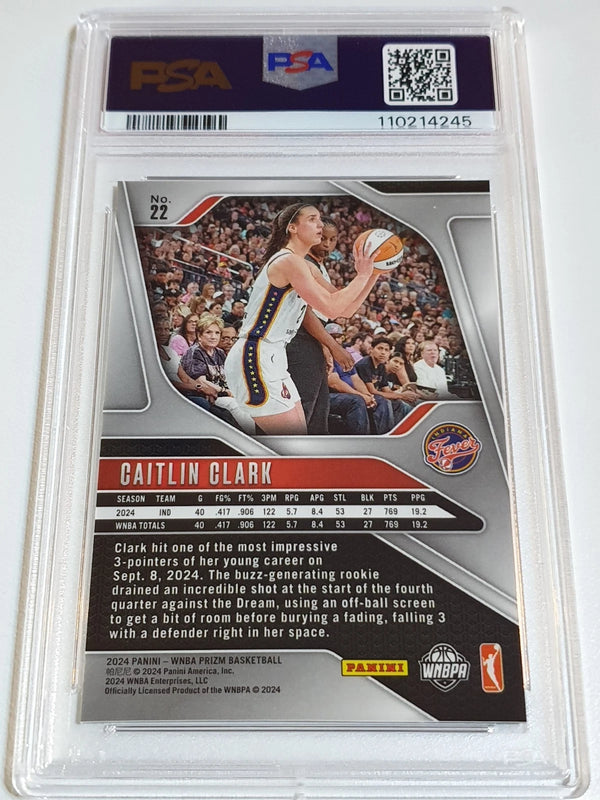 2024 Panini Prizm WNBA Caitlin Clark Rookie #22 RC - PSA 9 (Low POP)