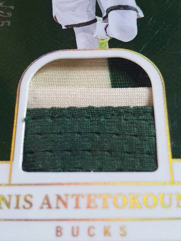 2024 National Treasures Giannis Antetokounmpo #PATCH PRIME /25 Game Worn Jersey