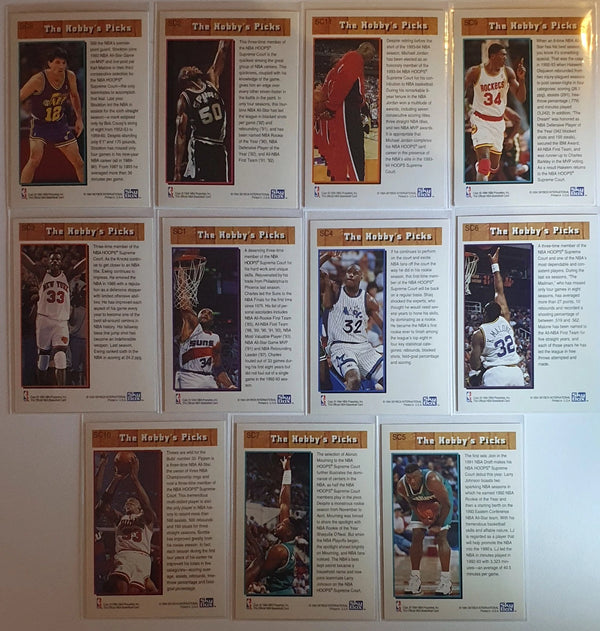 1993 NBA Hoops Supreme Court (Complete 11 Cards Set) - Michael Jordan