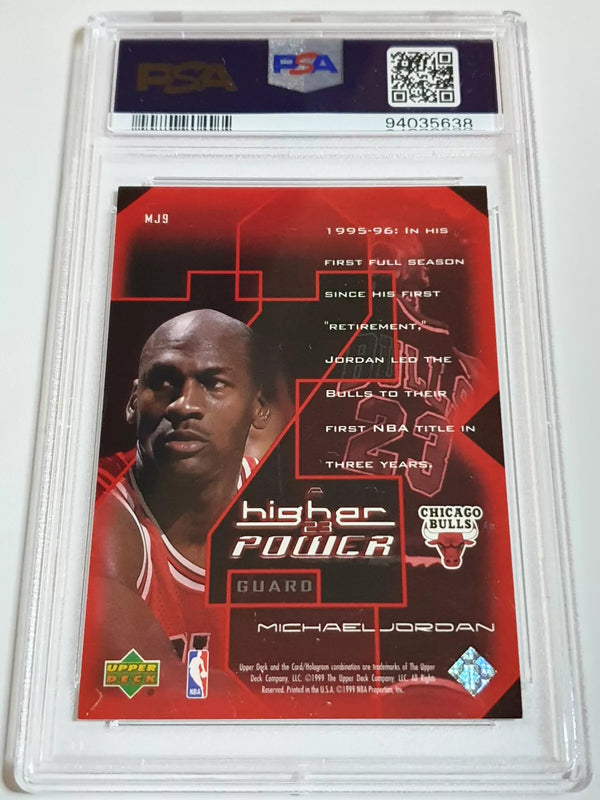 1998 Upper Deck Michael Jordan A Higher Power #MJ9 HOLO - PSA 9 (POP 51)