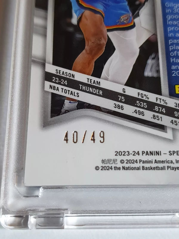 2023 Spectra Shai Gilgeous-Alexander #113 RED YELLOW HYPER /49 Holo - Rare