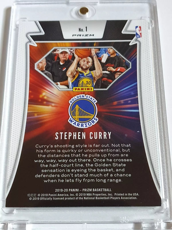 2019 Panini Prizm Stephen Curry #1 FAST BREAK Holo Far Out - Ready to Grade