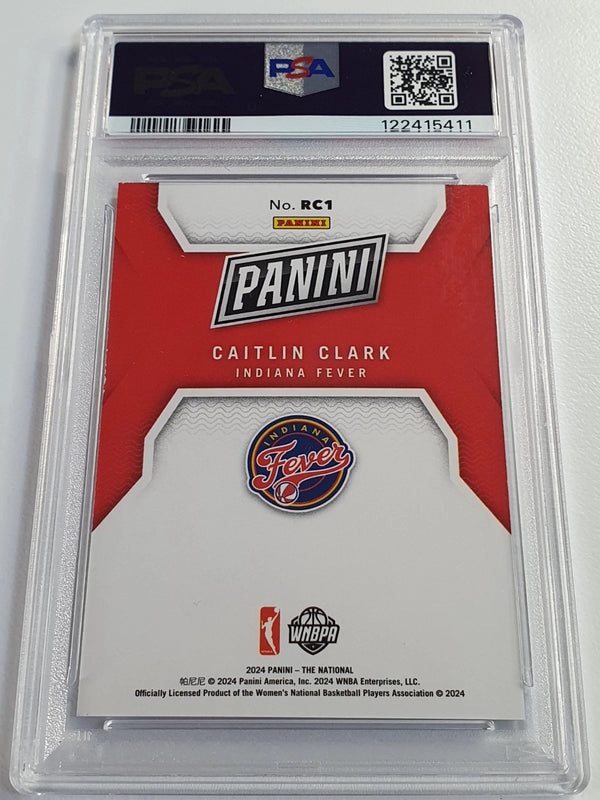 2024 Panini NSCC Silver Pack Caitlin Clark Rookies #RC1 FOIL RC- PSA 9 (Low POP)
