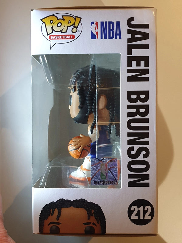 Jalen Brunson Funko Figure #212 (Blue Jersey Pop Figurine) - With Protector