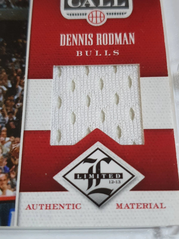 2012 Panini Limited Dennis Rodman #PATCH /199 Game Worn Jersey - Rare