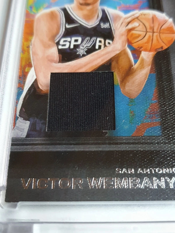 2023 Panini Court Kings Victor Wembanyama Rookie #PATCH Jersey Debut Showcase RC