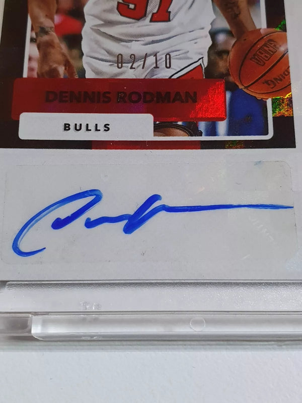 2017 Panini Donruss Dennis Rodman #AUTO GOLD /10 Hall Dominator - Ready to Grade