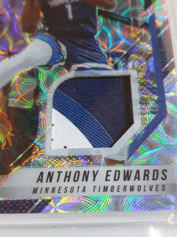 2022 Panini National VIP Anthony Edwards Rookie #PATCH 25/25 Jersey RC - PSA 9