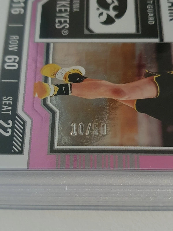 2024 Panini Caitlin Clark Rookie Collection #CC1 PINK /50 Holo - PSA 9 (POP 3)