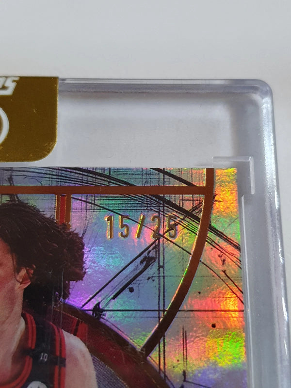 2025 Topps Three Josh Giddey #49 BRONZE /25 Refractor (Bulls) - Factory Sealed