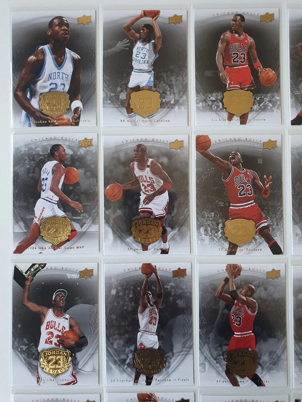 Lot of 24 x 2009 Upper Deck Michael Jordan Legacy GOLD Edition - Good Condition