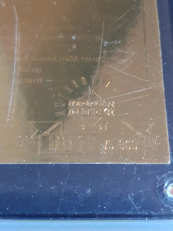 1999 Upper Deck Michael Jordan 22KT GOLD CARD Jumbo /5000 Retires - Rare