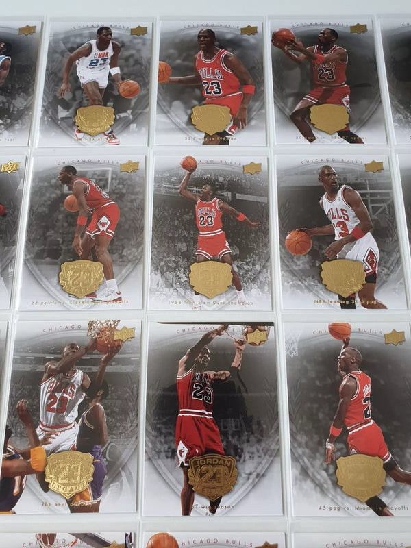 Lot of 24 x 2009 Upper Deck Michael Jordan Legacy GOLD Edition - Good Condition