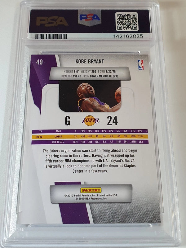 2010 Panini Prestige Kobe Bryant #49 - PSA 9 (POP 54)