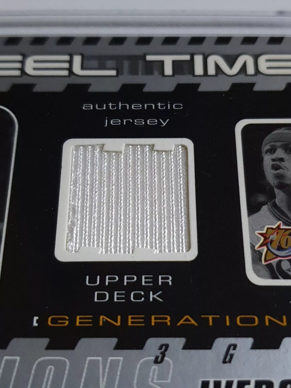 2002 Upper Deck Generations Allen Iverson #PATCH Game Worn Jersey - Rare