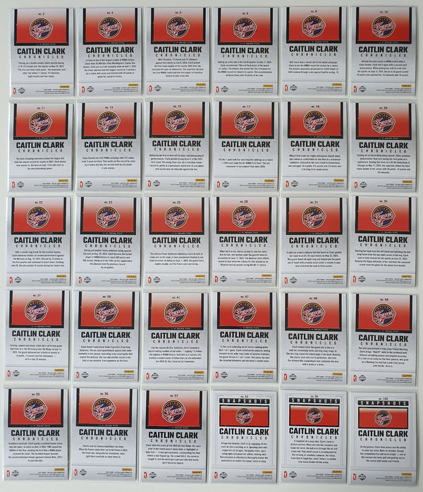 2025 Panini Caitlin Clark Chronicled 30 x HOLO Cards Lot - Rare