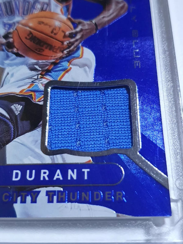 2012 Panini Totally Certified Kevin Durant #PATCH BLUE /99 Game Jersey - Line