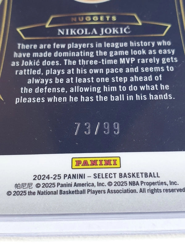 2024 Panini Select Nikola Jokic #14 WHITE WAVE /99 Holo - Ready to Grade