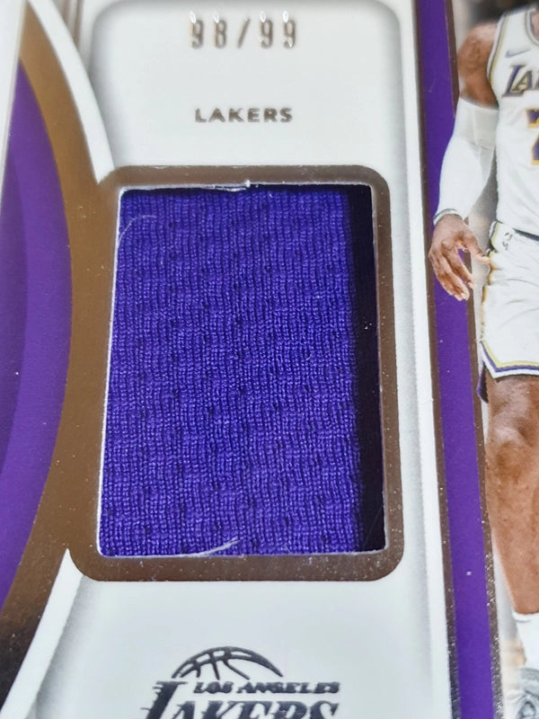 2023 Immaculate Collection Lebron James #PATCH /99 Game Worn Jersey - Rare