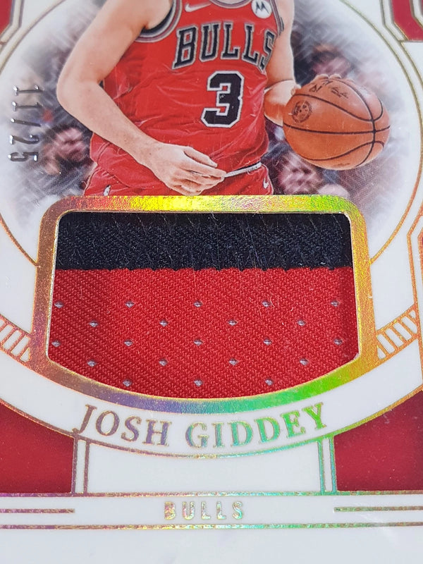 2024 National Treasures Josh Giddey #PATCH PRIME /25 Game Worn Jersey (Bulls)