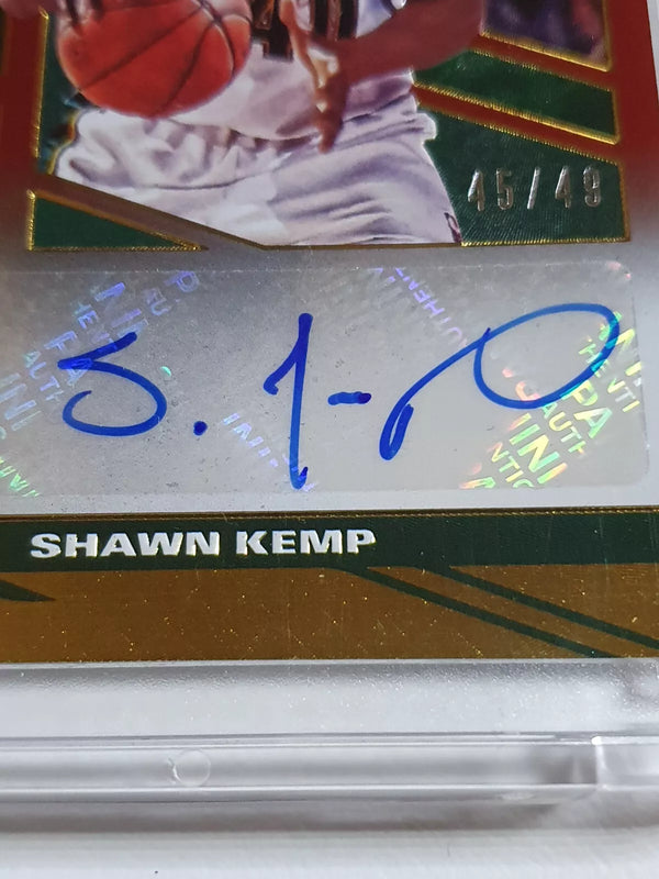 2021 Donruss Elite Shawn Kemp #AUTO RED /49 Elite Signatures - Rare