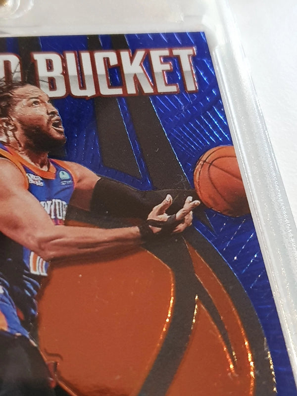2024 Panini Totally Certified Jalen Brunson #8 BLUE MIRROR /49 Holo - Rare