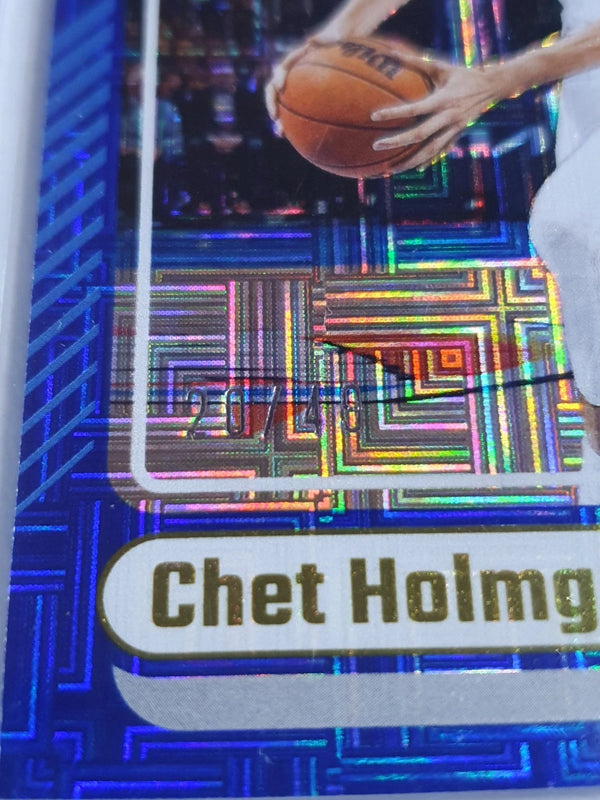 2024 Panini Donruss Chet Holmgren #122 CHOICE BLUE /49 Holo - Ready to Grade