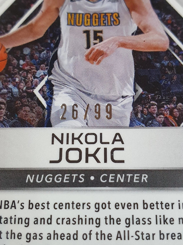 2017 Panini Spectra Nikola Jokic #41 NEON BLUE /99 Prizm - Ready to Grade