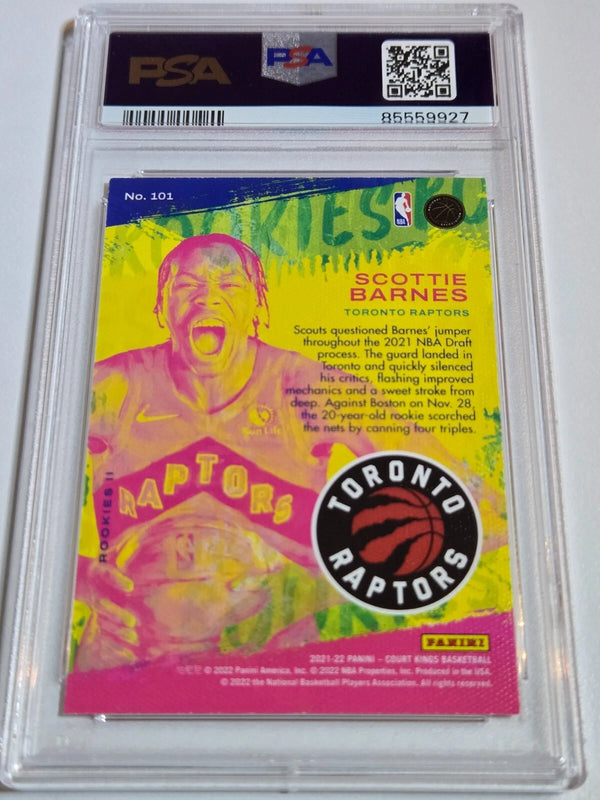 2021 Court Kings Scottie Barnes Rookie LEVEL II (2) RC - PSA 9 (POP 22)