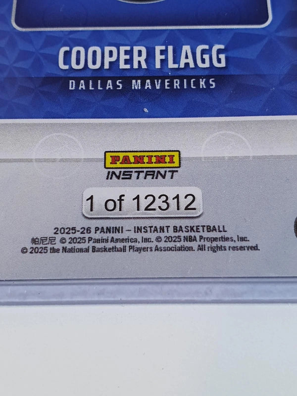 2025 Panini Instant Cooper Flagg Rookie #RPSFL-16 /12312 RPS First Look RC