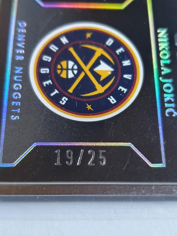 2022 Panini Noir Nikola Jokic #290 METAL FRAME /25 Vintage Art - Ready to Grade