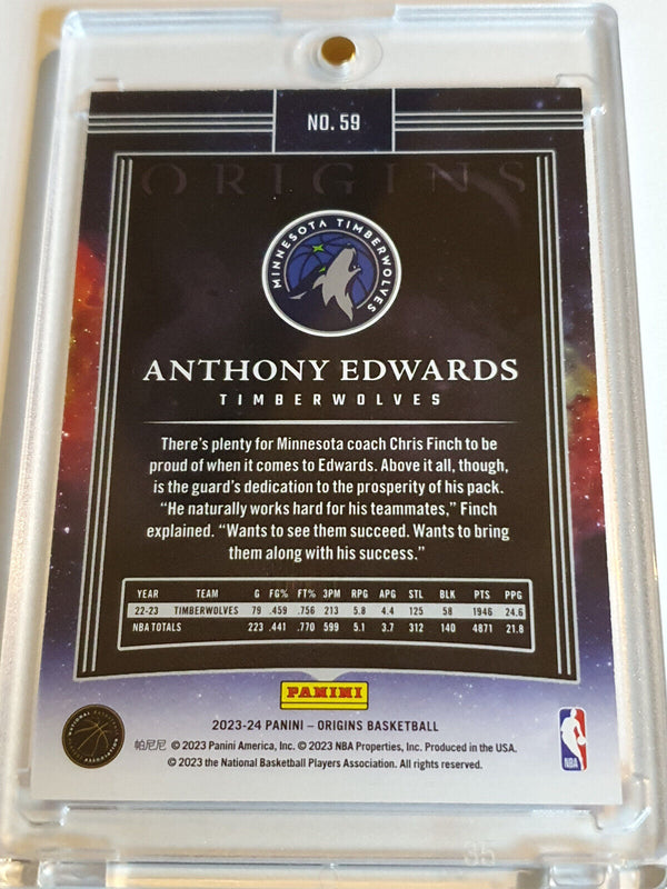 2023 Panini Origins Anthony Edwards RED Edition - Ready to Grade