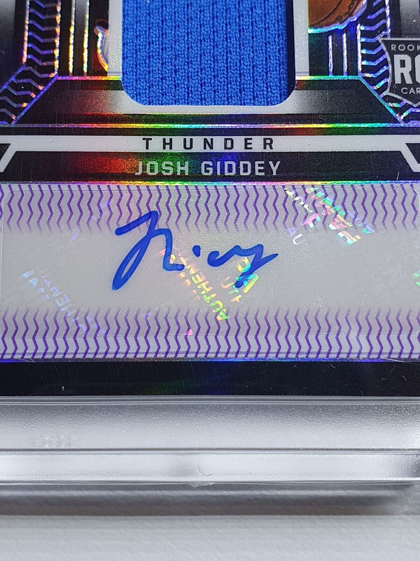 2021 Obsidian Josh Giddey Rookie Patch Auto (RPA) PURPLE /35 HOLO - Rare