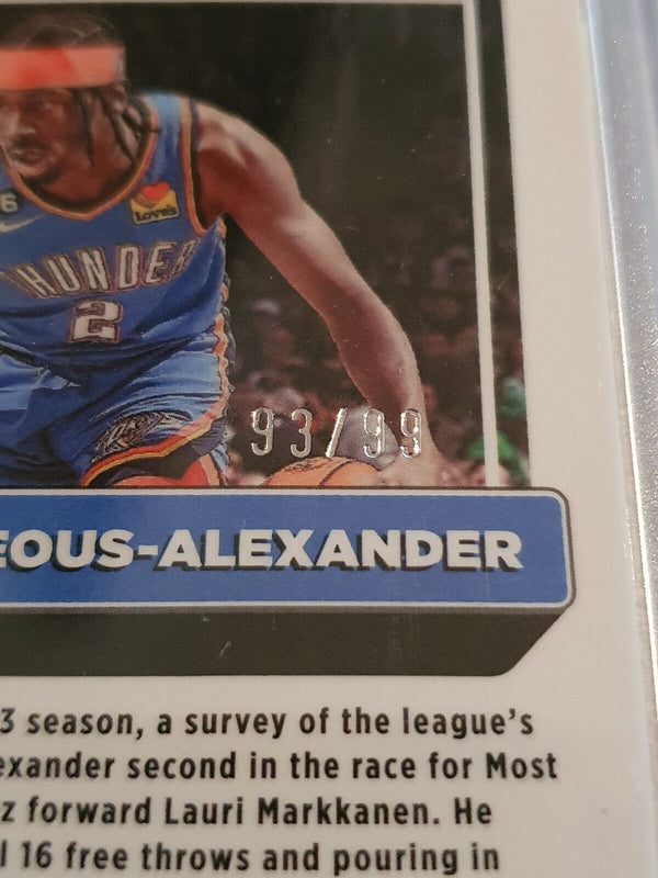 2022 Donruss Optic Shai Gilgeous-Alexander #44 PURPLE DISCO /99 - Ready to Grade