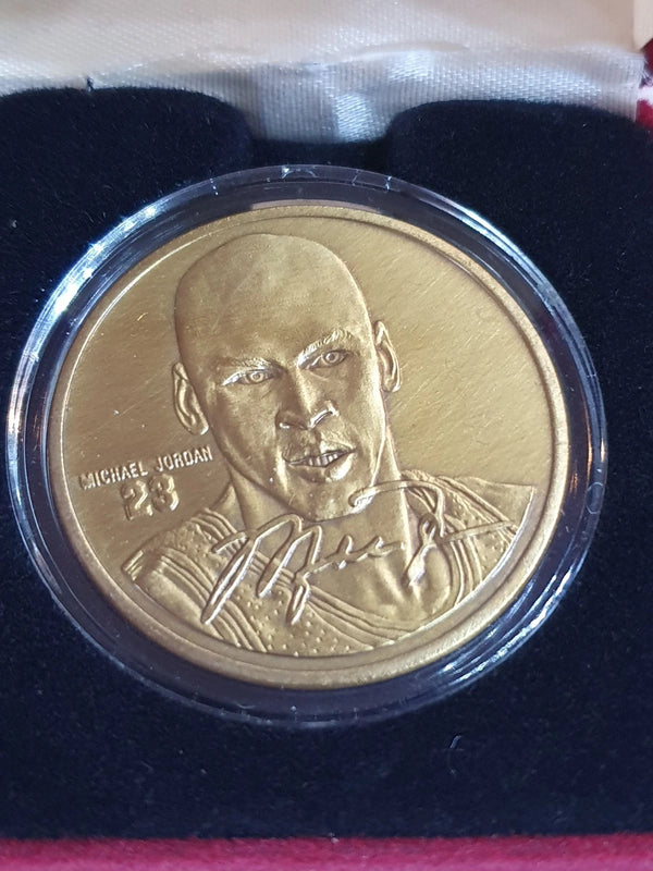 1995 Upper Deck Highland Mint Michael Jordan BRONZE Mint Coin /25000 - With COA