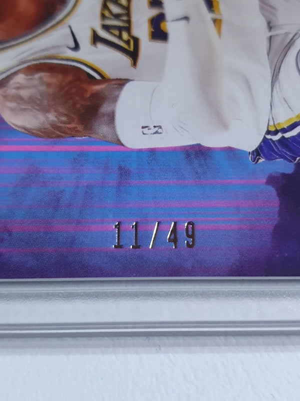 2024 Panini Origins Lebron James #35 NEON STRIPES /49 Edition - Ready to Grade