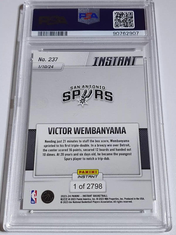 2023 Panini Origins Victor Wembanyama Rookie #3 Catapults RC - PSA 9 (POP 33)