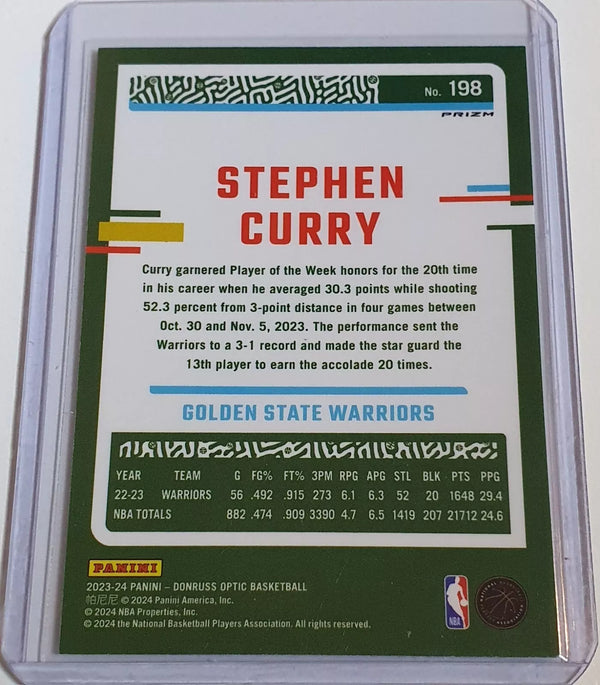 2023 Panini Donruss Optic Stephen Curry #198 FAST BREAK Holo - Ready to Grade