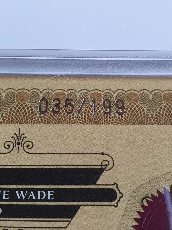 2010 Panini Gold Standard Dwyane Wade #PATCH /199 Game Worn Jersey - Rare