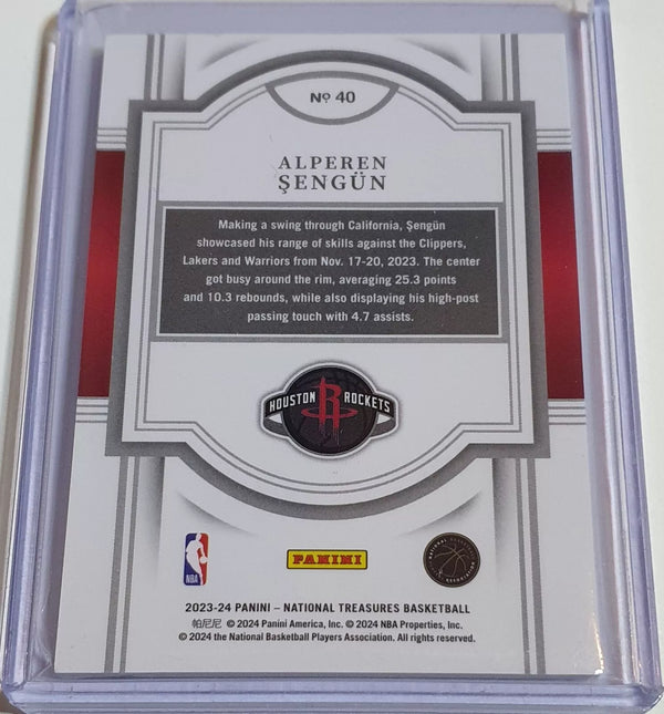2023 Panini National Treasures Alperen Sengun #40 SILVER /99 - Ready to Grade