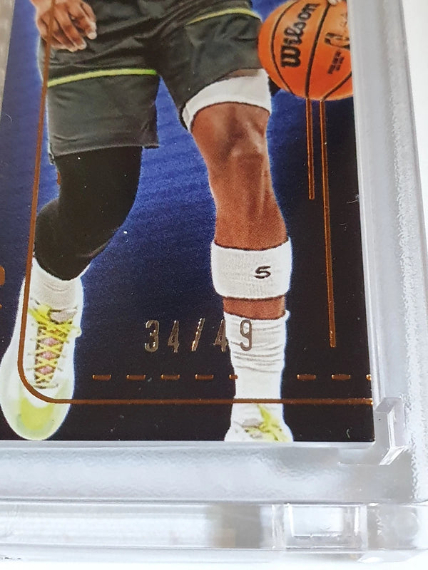 2024 Silhouette Anthony Edwards #PATCH BRONZE /49 Game Worn Jumbo Jersey - Rare