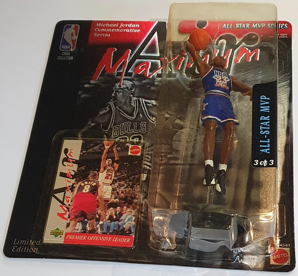1999 Upper Deck Mattel Michael Jordan All-Star MVP 3 - Sealed Figure & Card
