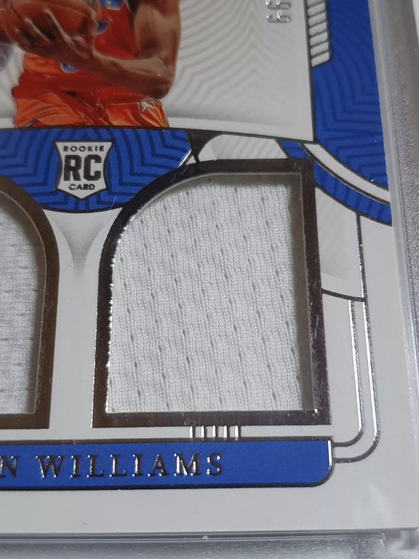 2022 National Treasures Jalen Williams Rookie #PATCH /99 Dual Jerseys RC - Rare