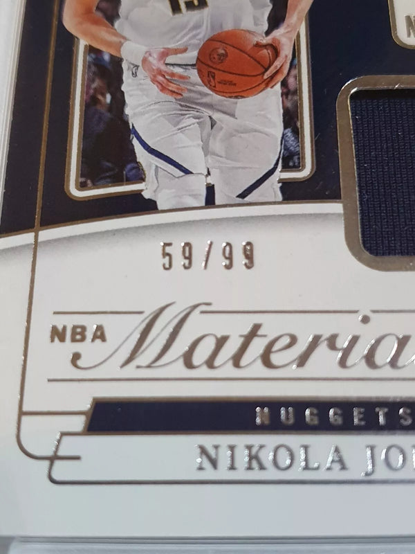 2022 Panin National Treasures Nikola Jokic #PATCH /99 Game Worn Jersey - Rare