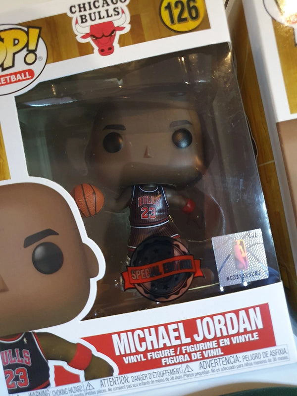 Lot of 2 x Michael Jordan Funko Special Edition Figures #126 - With Protectors